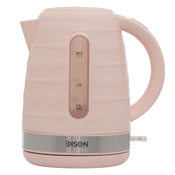 Edison electric kettle 1.7 liters pink 2200 watts image 2