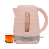 Edison electric kettle 1.7 liters pink 2200 watts product image