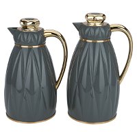 Aseel thermos set, dark gray gilded, two pieces product image