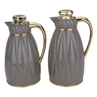 Aseel thermos set, light gray gilded, two pieces product image