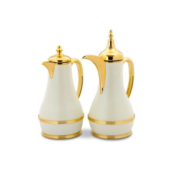 thermos set with a 2-grain gold cover. image 1