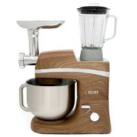 Edison stand mixer 6 functions 6.5 liters light wood steel 1000 watts product image