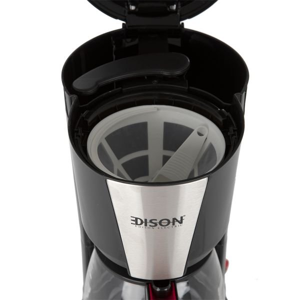 إديسون ماكينة قهوة 1.25 لتر أسود 1000 واط image 3