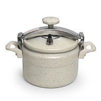 Volcano pressure cooker, beige granite, 11 liters, Al-saif Gallery product image