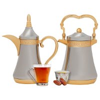 Al-Saif Najd thermos set, 2-pieces, gilded silver product image
