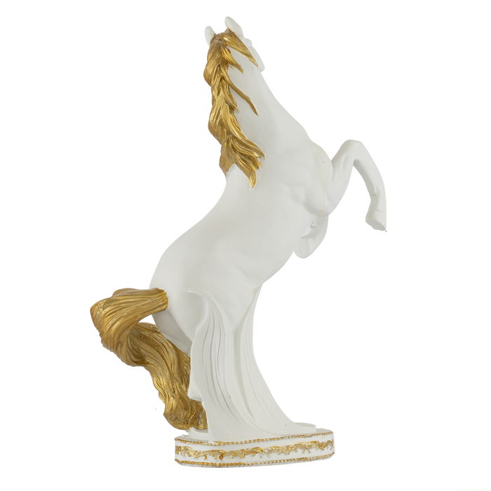Masterpiece table white gilded horse image 2
