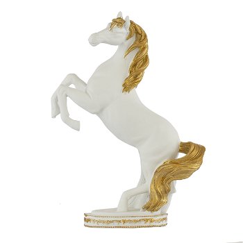 Masterpiece table white gilded horse image 1