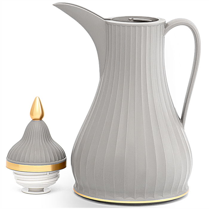 Elegance Seville thermos 0.9L gray with golden line image 2