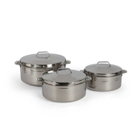 Al Saif Marble Steel food keeper Set (5-3.5-2.5) liters product image