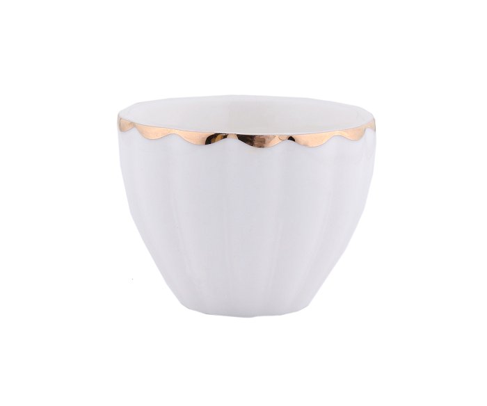 Al-Saif Porcelain Coffee Cups Set Gilded Line image 1