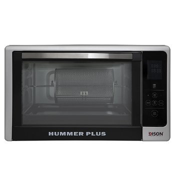 Edison oven hummer plus black double glass with grill 48 liters 2000 watts image 1