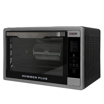 Edison Hummer Plus Digital Oven 73 Liter Black Double Glass with Grill 2200 Watt image 2