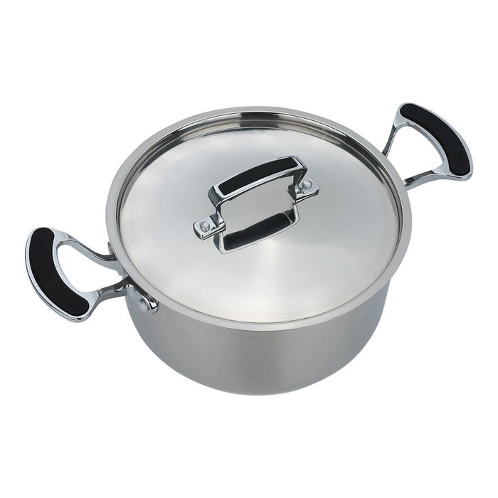 Rocky steel pot with a silicone handle 20 cm image 4