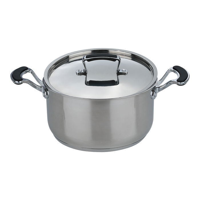 Rocky steel pot with a silicone handle 20 cm image 2