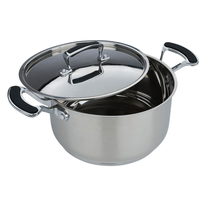 Rocky steel pot with a silicone handle 20 cm image 3