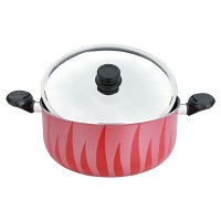Red Flame Red Cooking Pot with Steel Lid 30 cm product image