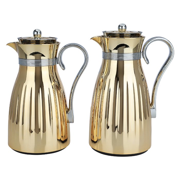 Dana thermos set, golden, with a golden handle, 2-pieces image 2