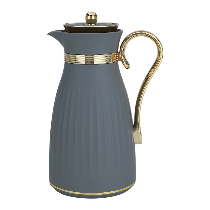 Dana thermos set, dark gray with a golden handle, 2-pieces image 3
