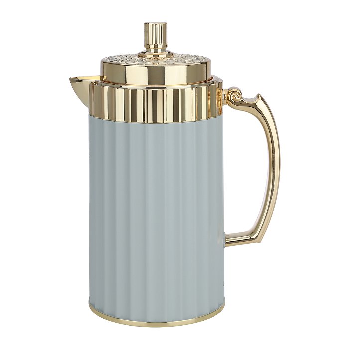 Eva Cyan Thermos Set, with a golden handle, 2 pieces image 4
