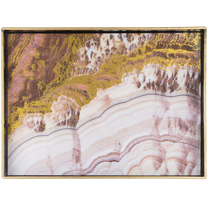 Tray offering pink rendering plastic rectangular hand image 3