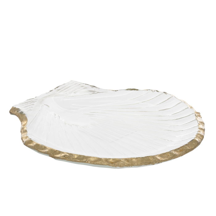 A glass dessert plate with a golden edge, Al-Saif Gallery image 2