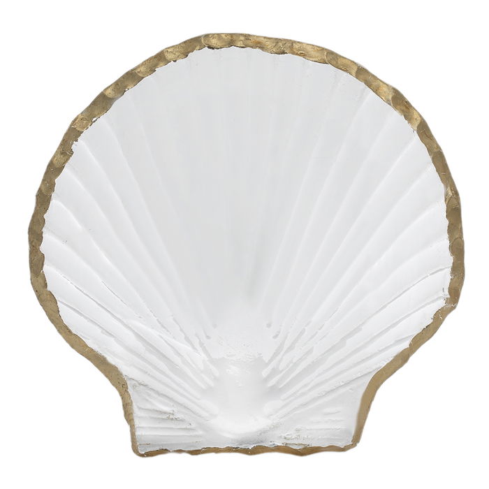 A glass dessert plate with a golden edge, Al-Saif Gallery image 3