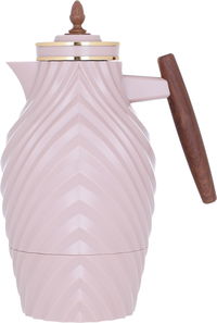 Noura thermos, dark pink with a wooden handle, 1 liter product image