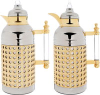 Sarah nickel thermos set, transparent and gold, two pieces product image