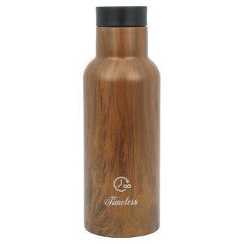 Timeless thermos for trips, wooden steel thermos, 500 ml image 1