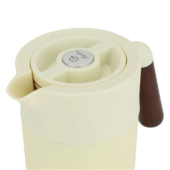 Tara thermos, light lemon, wooden handle, push button, 1.2 liter image 4