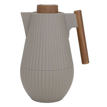Liar thermos cappuccino matte with wooden handle 1 liter image 1