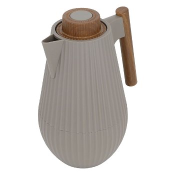 Liar thermos cappuccino matte with wooden handle 1 liter image 2