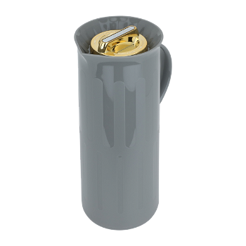 Ayla thermos, dark gray with a golden lid, 1 liter image 2