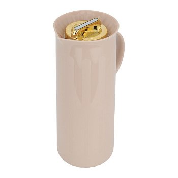 Ayla thermos light brown with golden cover 1 liter image 2