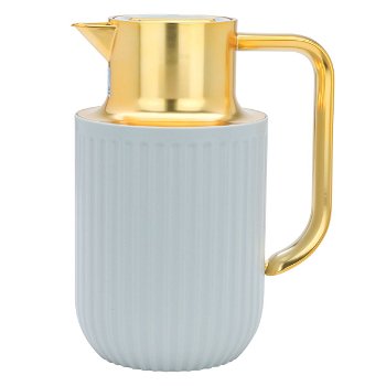 Everest Laura thermos light gray with golden handle 1 liter image 2