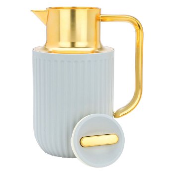 Everest Laura thermos light gray with golden handle 1 liter image 3