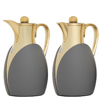 Nada thermos set, dark gray and gold, 1 liter, 2 pieces image 2