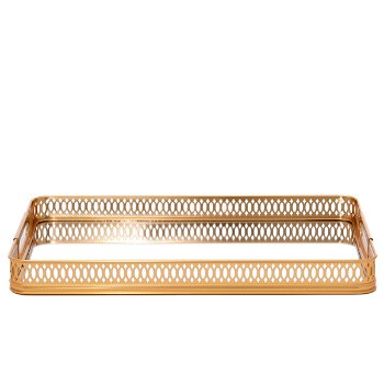 Tray with mirrors and golden edges image 2
