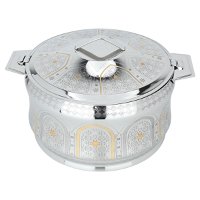 Indian food keeper, silver engraved with gold, 7500 ml product image