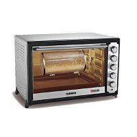 Edison Hummer oven 100 liters, silver steel, with a grill, 2800 watts product image