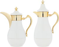 Doha white and gold thermos set of two pieces product image