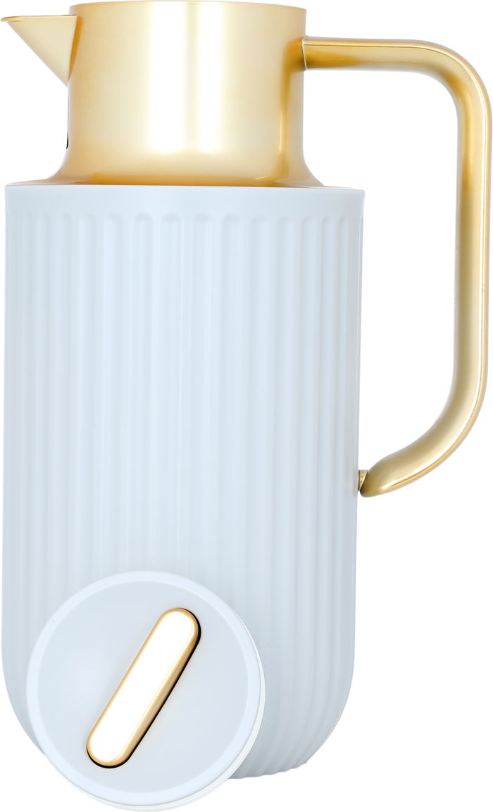 Everest Laura thermos light gray with golden handle 1.6 liter image 3