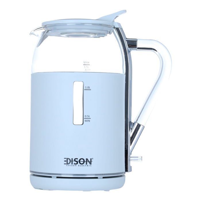 Edison Electric Glass Kettle, 1.5L, 2200W - Grey image 2