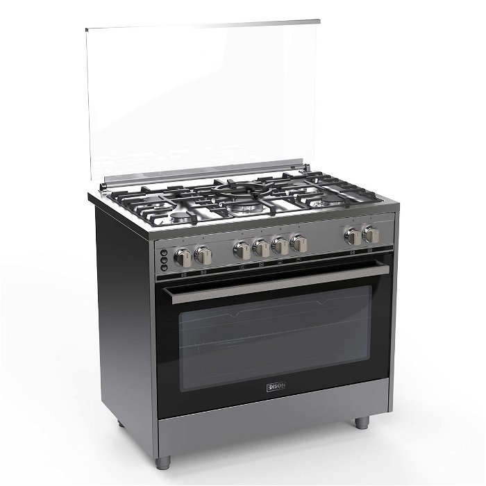 Edison Stand Gas Oven 5 Burners Heavy 60×90 cm image 1
