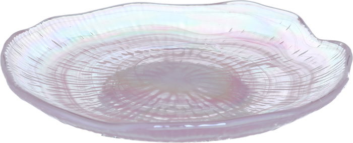 Al Saif Gallery Glass Dessert Serving Dish, 16 X 16 X 2 Cm, Round - Multicolor image 1